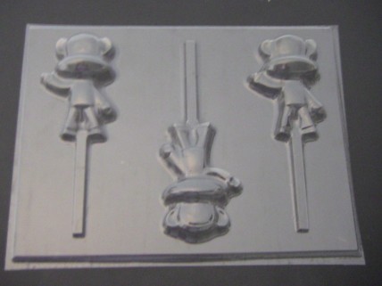 500sp Shoe Chimp Chocolate or Hard Candy Lollipop Mold
